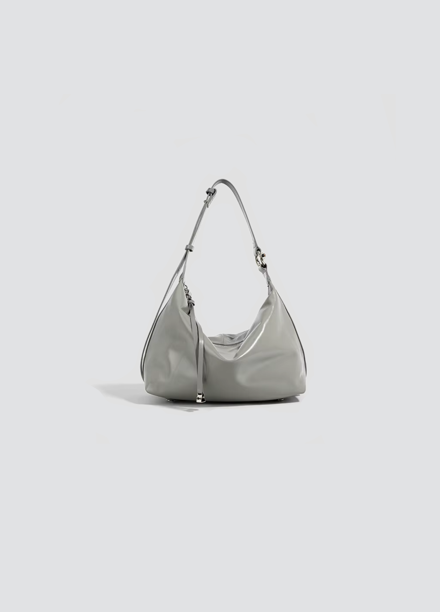 Glory Zipped Tote Bag In Polished Leather