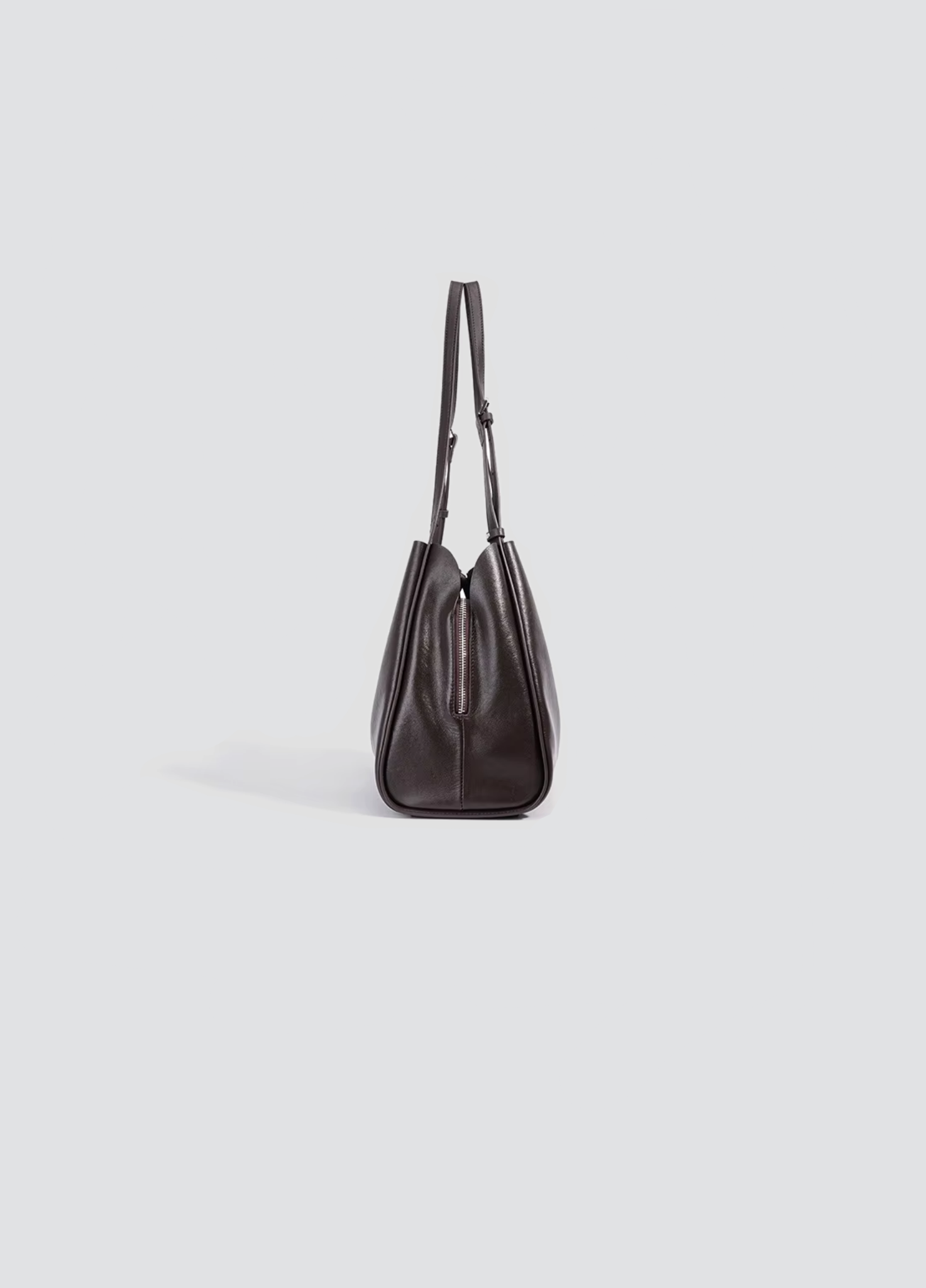 Glory Shiny Leather Tote Bag In Polished Leather