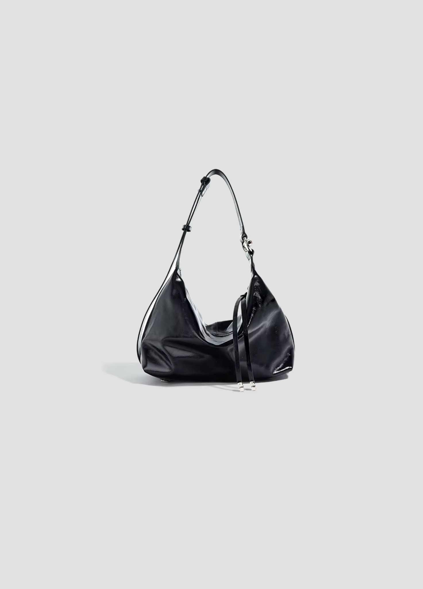 Glory Zipped Tote Bag In Polished Leather